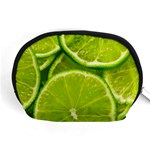 Lime Slices Close Up, Fresh, Fruit, Green Lemon Accessory Pouch (Medium)