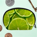 Lime Slices Close Up, Fresh, Fruit, Green Lemon Accessory Pouch (Large)