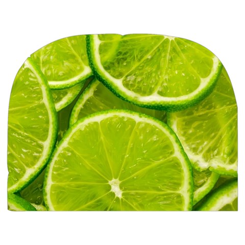 Lime Slices Close Up, Fresh, Fruit, Green Lemon Make Up Case (Medium) from ArtsNow.com Front