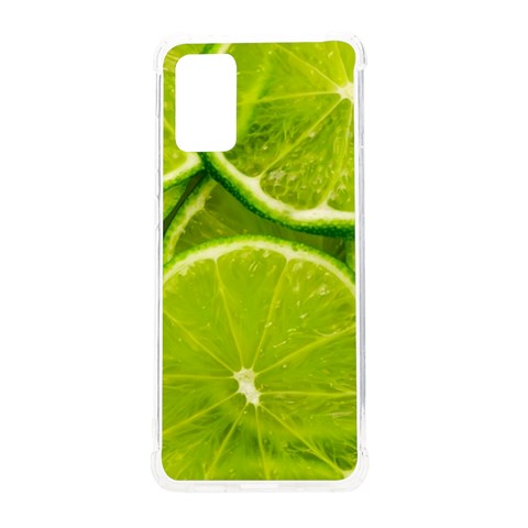 Lime Slices Close Up, Fresh, Fruit, Green Lemon Samsung Galaxy S20 Plus 6.7 Inch TPU UV Case from ArtsNow.com Front