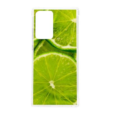 Lime Slices Close Up, Fresh, Fruit, Green Lemon Samsung Galaxy Note 20 Ultra TPU UV Case from ArtsNow.com Front