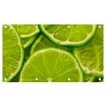 Lime Slices Close Up, Fresh, Fruit, Green Lemon Banner and Sign 7  x 4 