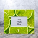 Lime Slices Close Up, Fresh, Fruit, Green Lemon White Tabletop Photo Frame 4 x6 