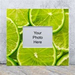 Lime Slices Close Up, Fresh, Fruit, Green Lemon White Wall Photo Frame 5  x 7 