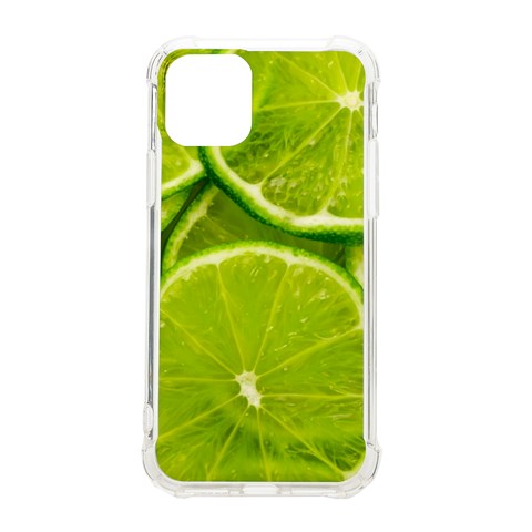 Lime Slices Close Up, Fresh, Fruit, Green Lemon iPhone 11 Pro 5.8 Inch TPU UV Print Case from ArtsNow.com Front