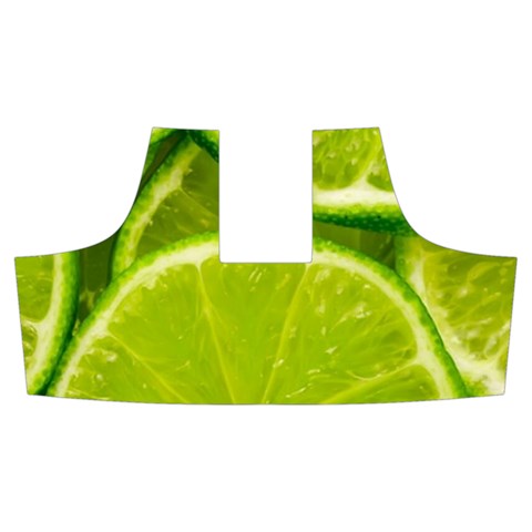 Lime Slices Close Up, Fresh, Fruit, Green Lemon Men s Side Zip Front Pouch Ski And Snowboard Bib Pants	 from ArtsNow.com Front