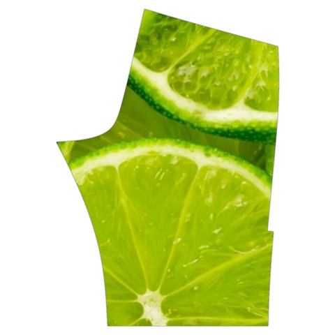 Lime Slices Close Up, Fresh, Fruit, Green Lemon Men s Side Zip Front Pouch Ski And Snowboard Bib Pants	 from ArtsNow.com Back Right