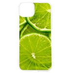 Lime Slices Close Up, Fresh, Fruit, Green Lemon iPhone 15 TPU UV Print Case