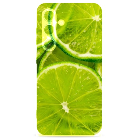 Lime Slices Close Up, Fresh, Fruit, Green Lemon Samsung Galaxy S24 6.2 Inch Black TPU UV Case from ArtsNow.com Front