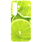 Lime Slices Close Up, Fresh, Fruit, Green Lemon Samsung Galaxy S24 6.2 Inch Black TPU UV Case