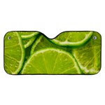 Lime Slices Close Up, Fresh, Fruit, Green Lemon Car Windshield Sunshade