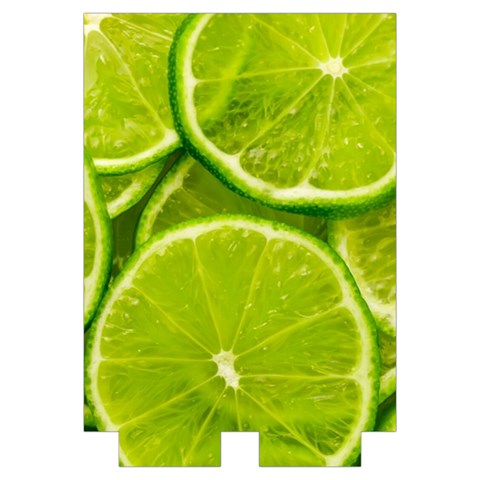 Lime Slices Close Up, Fresh, Fruit, Green Lemon Automatic Folding Umbrella with Case (Large) from ArtsNow.com Case