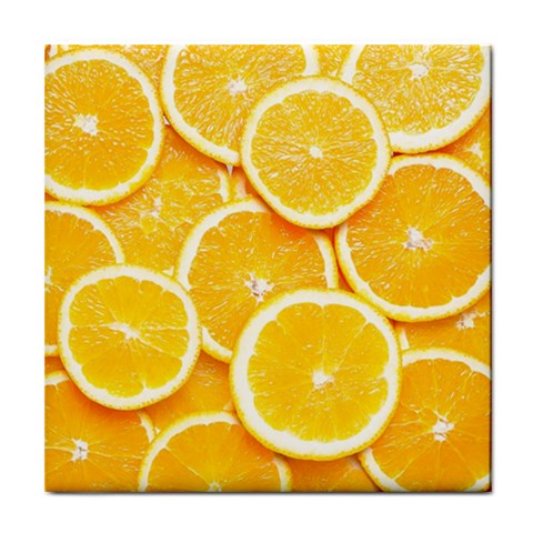 Oranges, Orange, Fruits Tile Coaster from ArtsNow.com Front