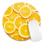 Oranges, Orange, Fruits Round Mousepad