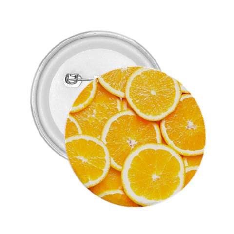 Oranges, Orange, Fruits 2.25  Buttons from ArtsNow.com Front