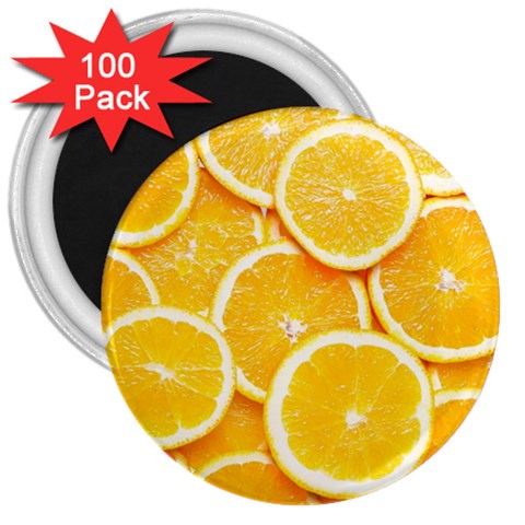 Oranges, Orange, Fruits 3  Magnets (100 pack) from ArtsNow.com Front