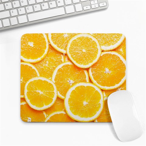 Oranges, Orange, Fruits Large Mousepad from ArtsNow.com Front