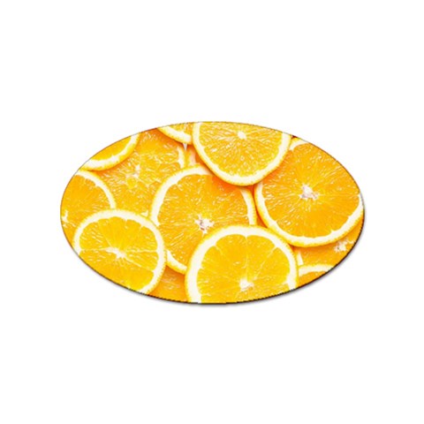 Oranges, Orange, Fruits Sticker (Oval) from ArtsNow.com Front