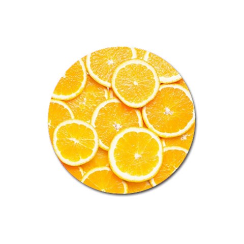 Oranges, Orange, Fruits Magnet 3  (Round) from ArtsNow.com Front