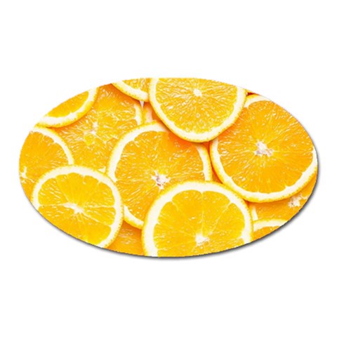 Oranges, Orange, Fruits Oval Magnet from ArtsNow.com Front