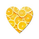 Oranges, Orange, Fruits Heart Magnet