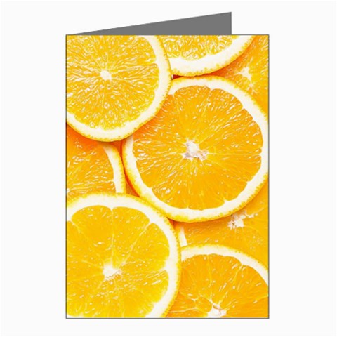 Oranges, Orange, Fruits Greeting Cards (Pkg of 8) from ArtsNow.com Left