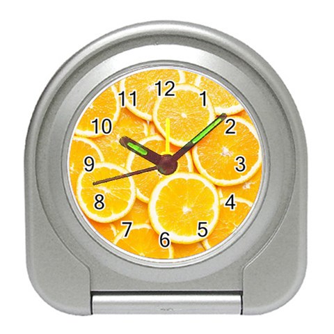 Oranges, Orange, Fruits Travel Alarm Clock from ArtsNow.com Front