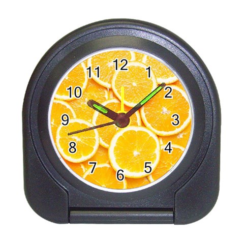 Oranges, Orange, Fruits Travel Alarm Clock from ArtsNow.com Front