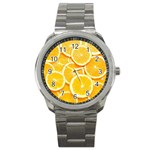 Oranges, Orange, Fruits Sport Metal Watch