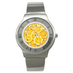 Oranges, Orange, Fruits Stainless Steel Watch