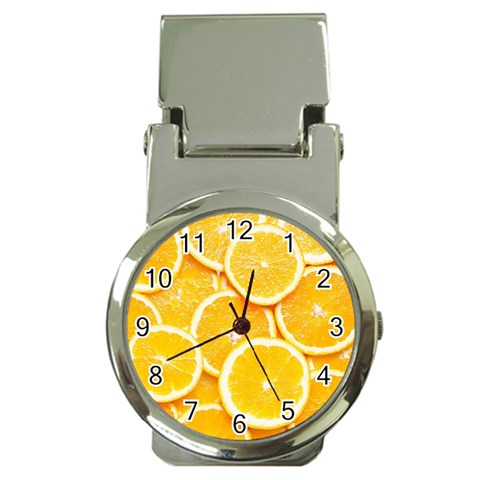 Oranges, Orange, Fruits Money Clip Watches from ArtsNow.com Front