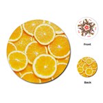 Oranges, Orange, Fruits Playing Cards Single Design (Round)