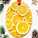 Oranges, Orange, Fruits Oval Ornament (Two Sides)