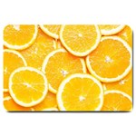 Oranges, Orange, Fruits Large Doormat