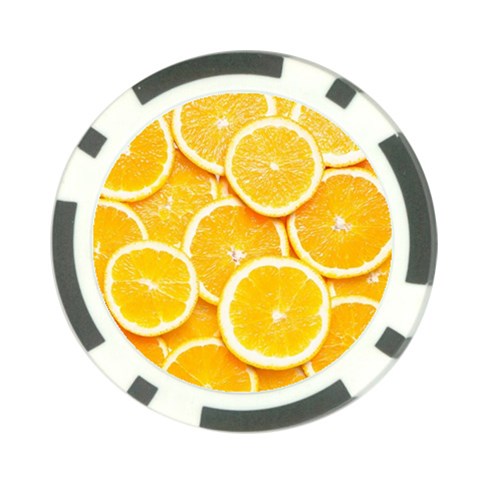 Oranges, Orange, Fruits Poker Chip Card Guard from ArtsNow.com Front