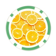 Oranges, Orange, Fruits Poker Chip Card Guard from ArtsNow.com Front