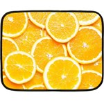 Oranges, Orange, Fruits Fleece Blanket (Mini)