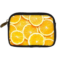 Oranges, Orange, Fruits Digital Camera Leather Case from ArtsNow.com Front