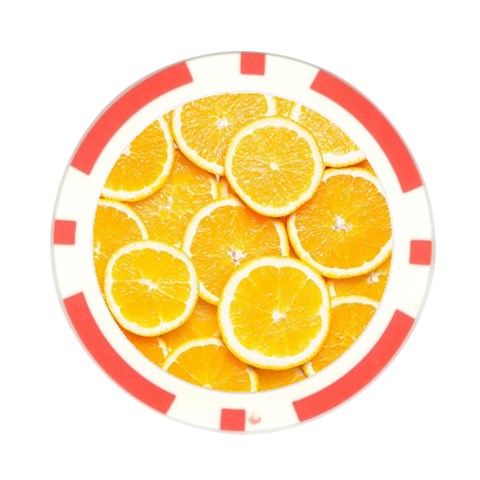 Oranges, Orange, Fruits Poker Chip Card Guard (10 pack) from ArtsNow.com Front