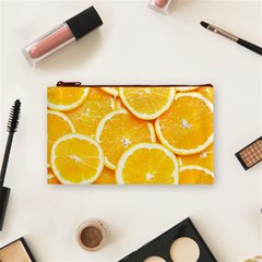 Oranges, Orange, Fruits Cosmetic Bag (Small) from ArtsNow.com Front