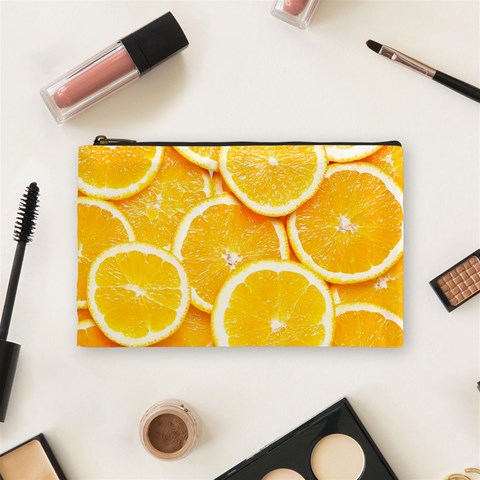 Oranges, Orange, Fruits Cosmetic Bag (Medium) from ArtsNow.com Front