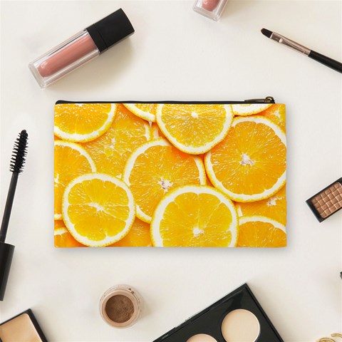 Oranges, Orange, Fruits Cosmetic Bag (Medium) from ArtsNow.com Back