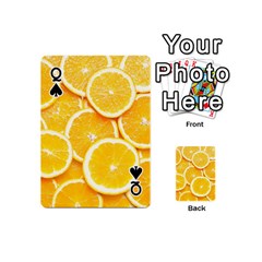 Queen Oranges, Orange, Fruits Playing Cards 54 Designs (Mini) from ArtsNow.com Front - SpadeQ