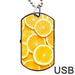 Oranges, Orange, Fruits Dog Tag USB Flash (Two Sides)