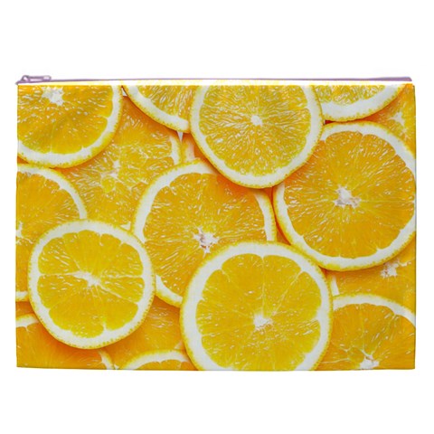 Oranges, Orange, Fruits Cosmetic Bag (XXL) from ArtsNow.com Front