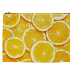 Oranges, Orange, Fruits Cosmetic Bag (XXL) from ArtsNow.com Front