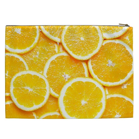 Oranges, Orange, Fruits Cosmetic Bag (XXL) from ArtsNow.com Back