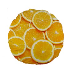 Oranges, Orange, Fruits Standard 15  Premium Round Cushions from ArtsNow.com Front