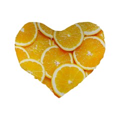 Oranges, Orange, Fruits Standard 16  Premium Heart Shape Cushions from ArtsNow.com Back