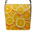 Oranges, Orange, Fruits Flap Closure Messenger Bag (L)